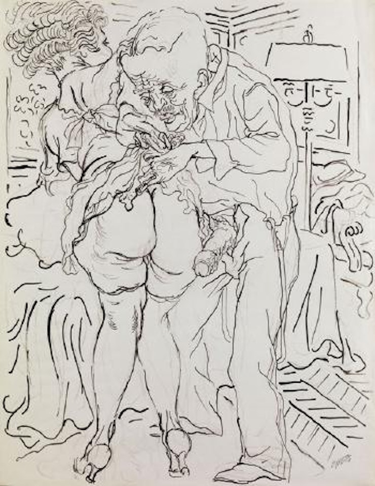 Erotic Drawing I by George Grosz