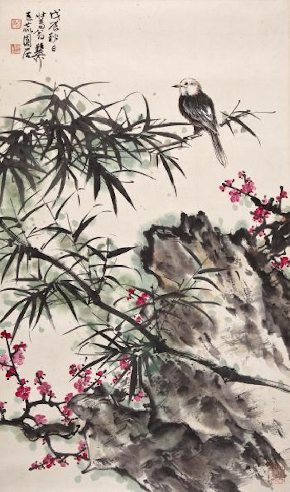 Bird and Bamboo by Xie Zhiliu