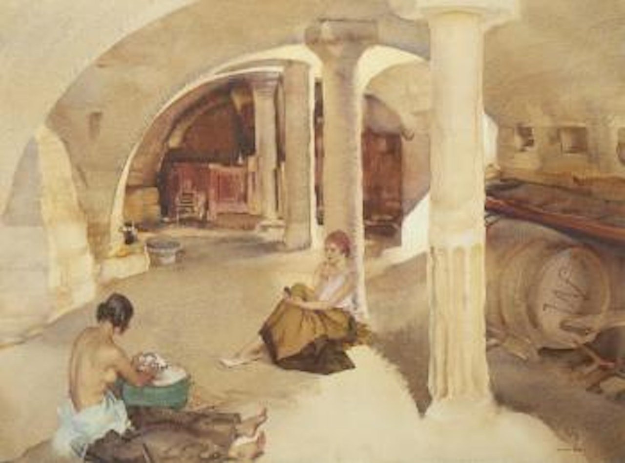 Retreat from the Sun, Algillier, Provence by William Russell Flint