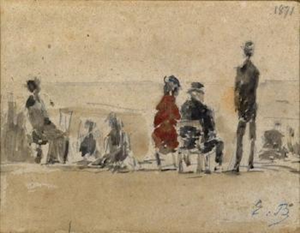 Trouville by Eugène Boudin