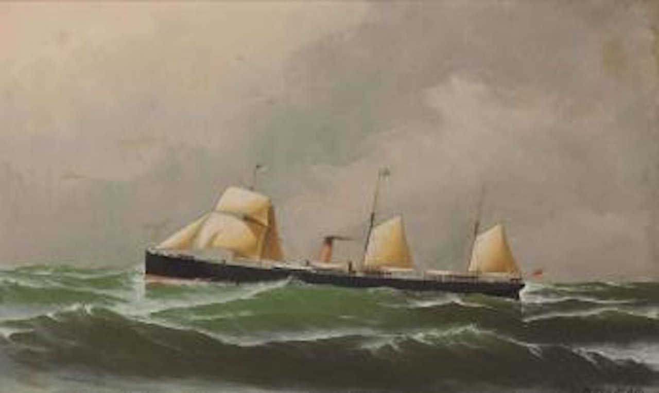Portrait of the S.S. State of Georgia by Antonio Jacobsen