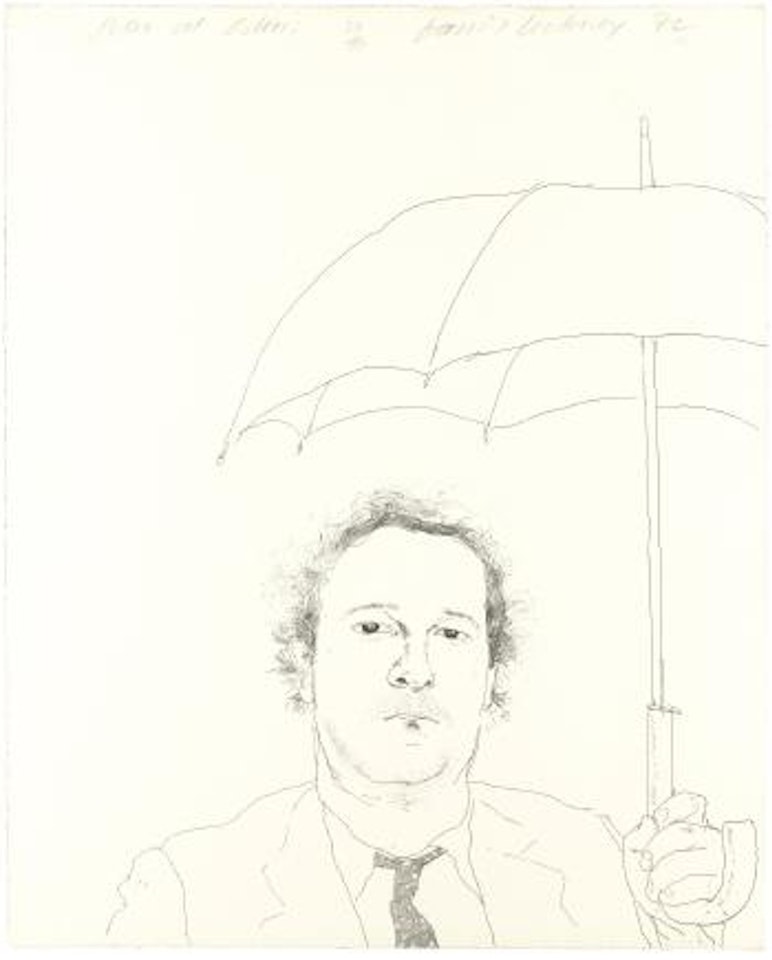 The Restaurateur (S.a.c. 128) by David Hockney