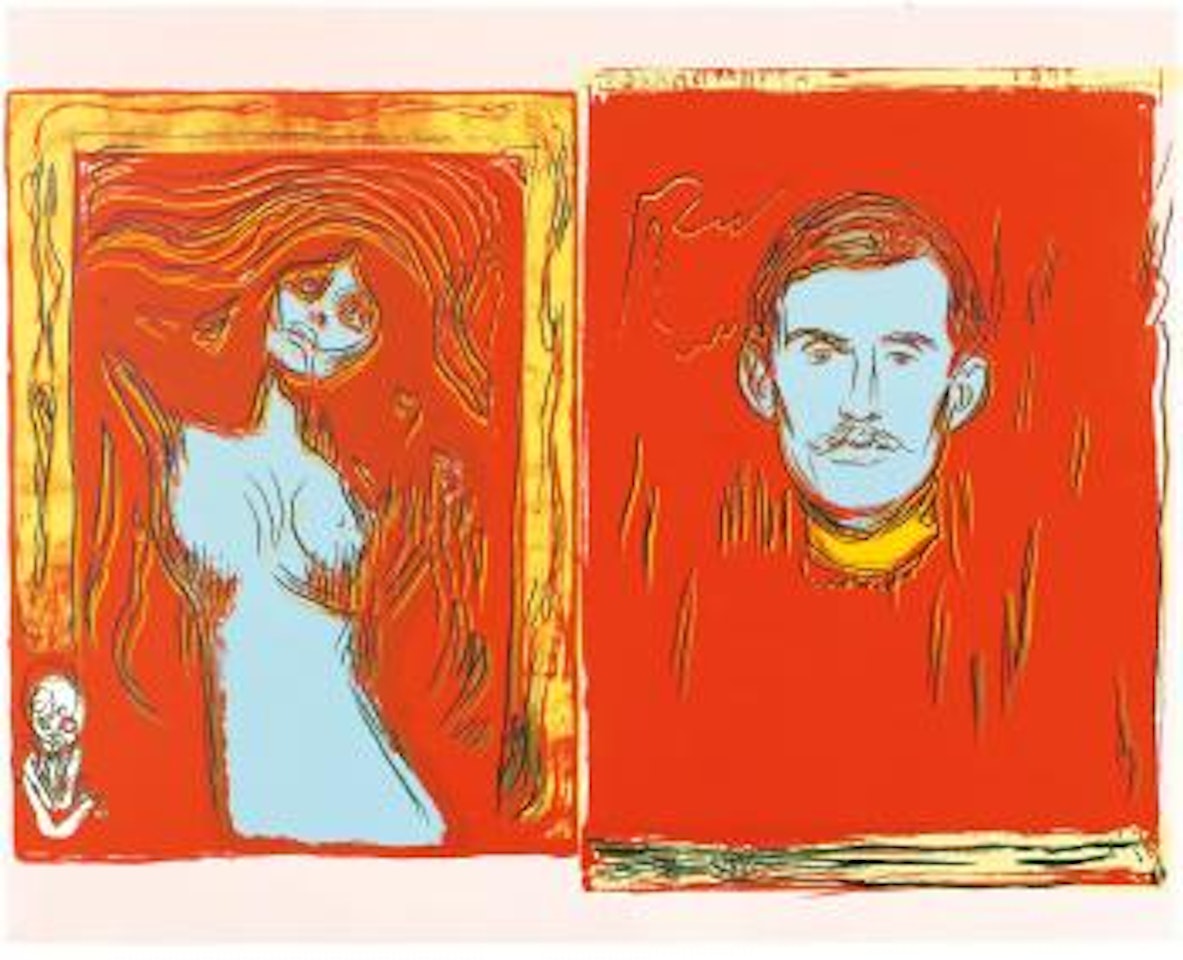 Madonna And Self-portrait With Skeleton's Arm (After Munch) (F. & S. Iiia.62) by Andy Warhol