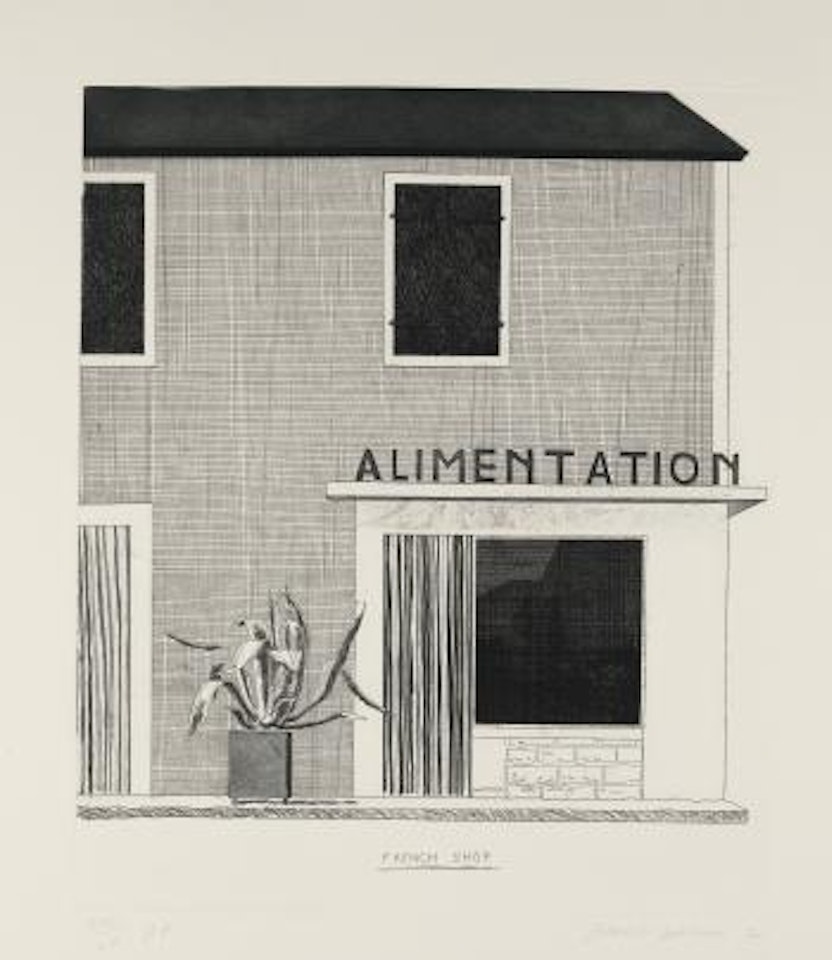 French Shop (Scottish Arts Council 122) by David Hockney