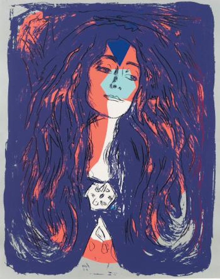 Eva Mudocci (After Munch) (F.& S. Iiia. 59) by Andy Warhol