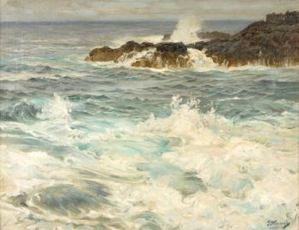 Coastal scene by Frederick Judd Waugh