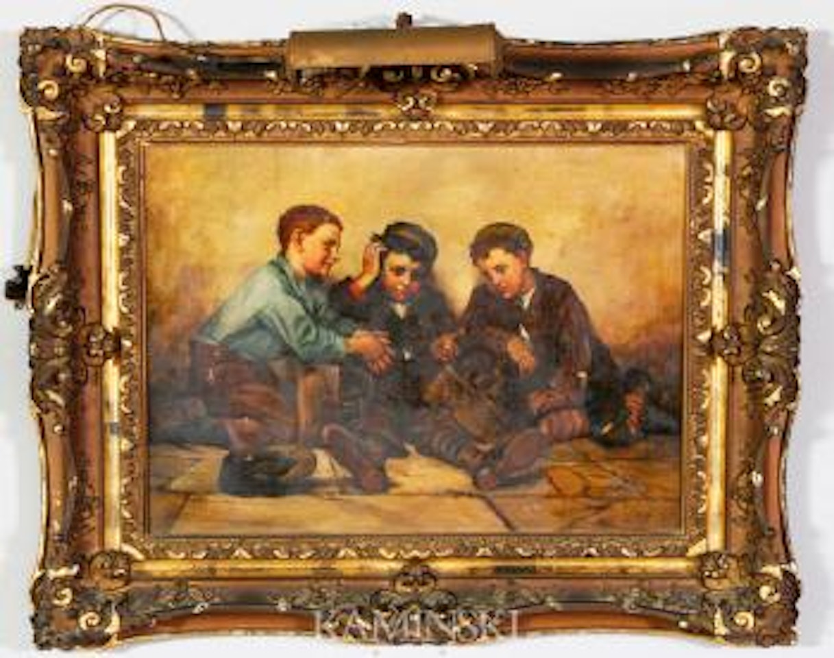 Three boys by John George Brown