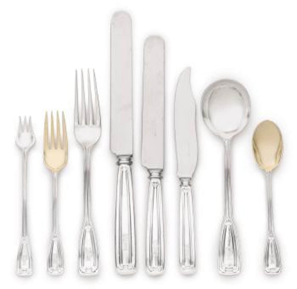 An American Silver And Parcel-gilt Flatware Service by Tiffany & Co.
