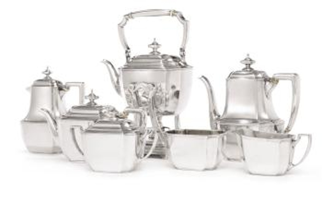 An American Silver Seven-piece Tea And Coffee Set by Tiffany & Co.