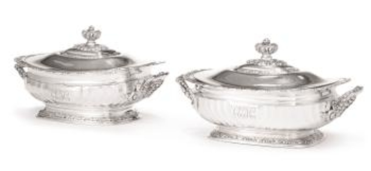 A Pair Of American Silver Vegetable Tureens And Covers by Tiffany & Co.