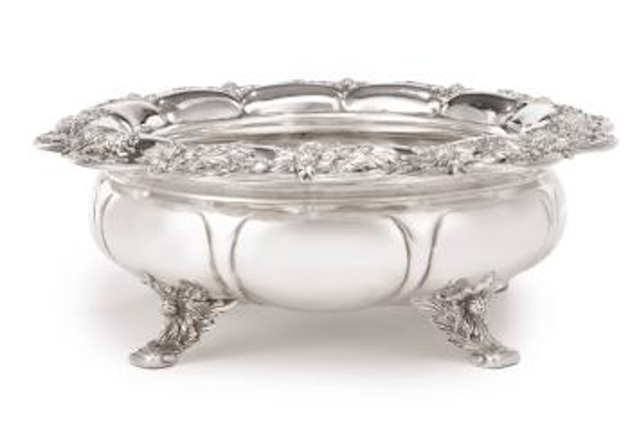 An American Silver Chrysanthemum Bowl by Tiffany & Co.