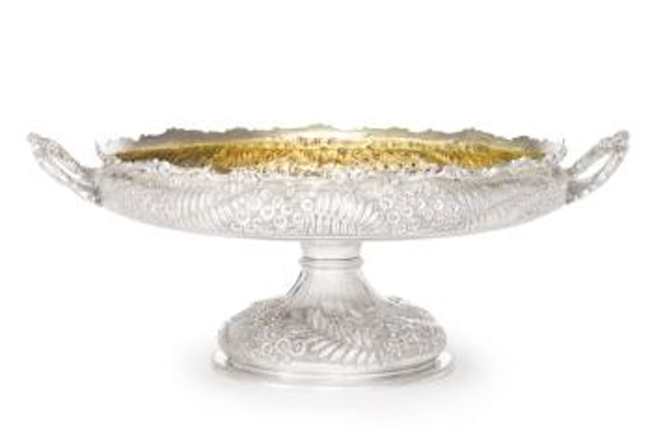 An American Silver Large Tazza by Tiffany & Co.