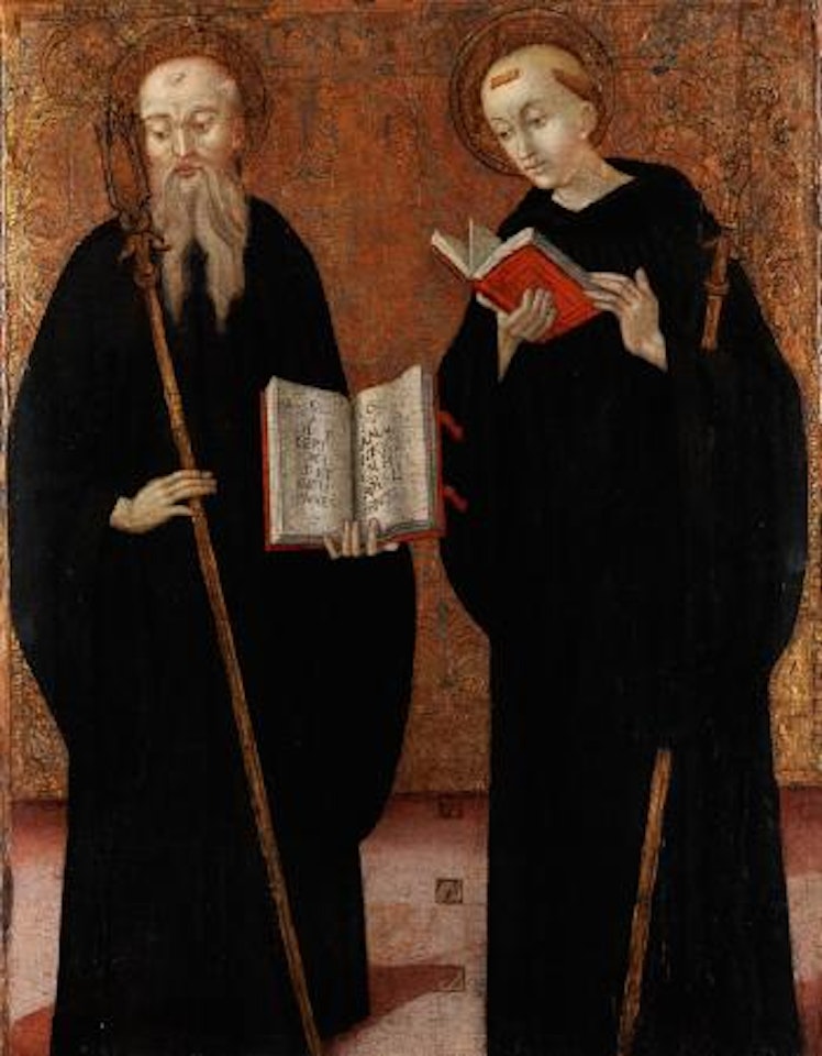 Tafelbild mit Darstellung zweier heiliger Benediktinermönche by Italian School