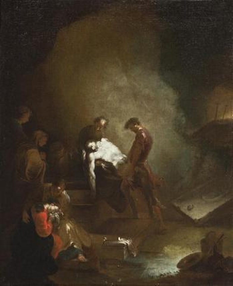 The Burial of Jesus by Januarius Johann Rasso Zick