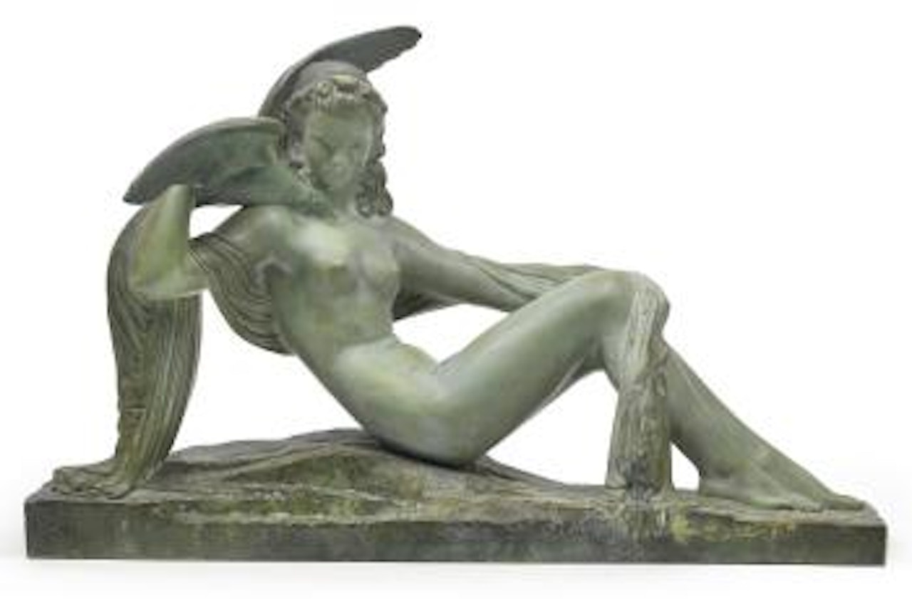 Leda mit Schwan by Demetre Chiparus