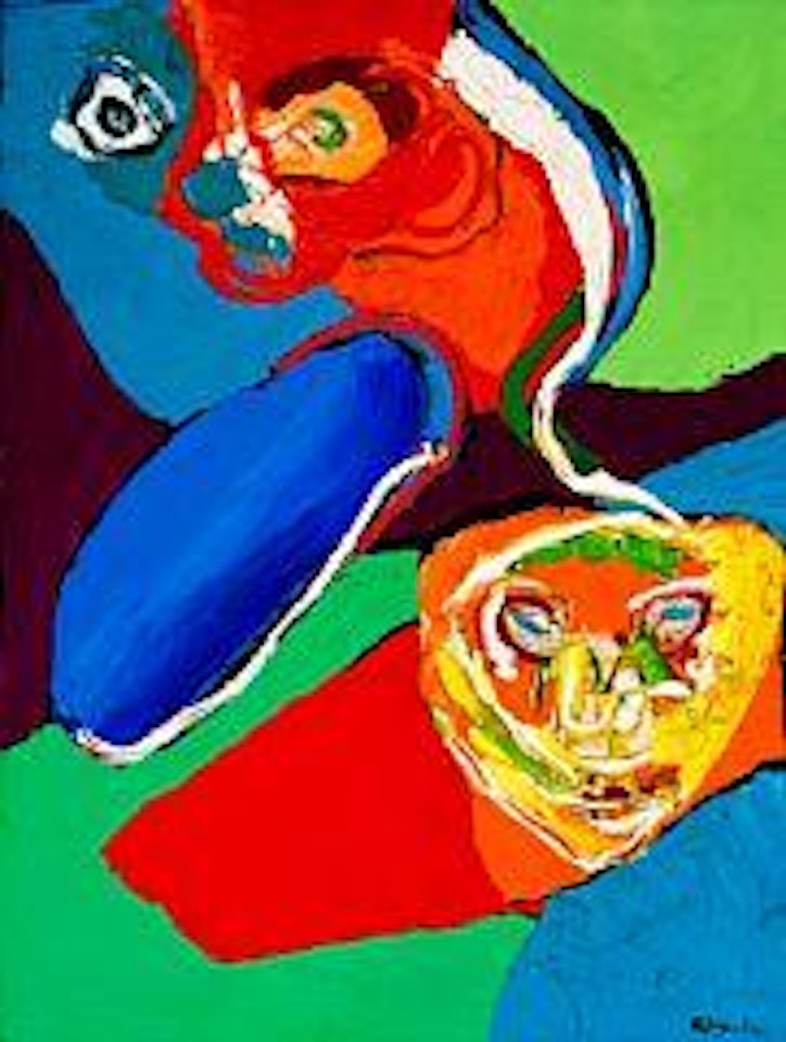 Flying people by Karel Appel