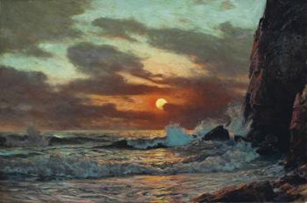Sunset, Coast of Sark Channel Islands, English Channel by Frederick Judd Waugh