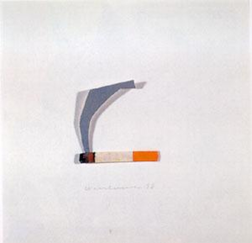 Smoking cigarette by Tom Wesselmann