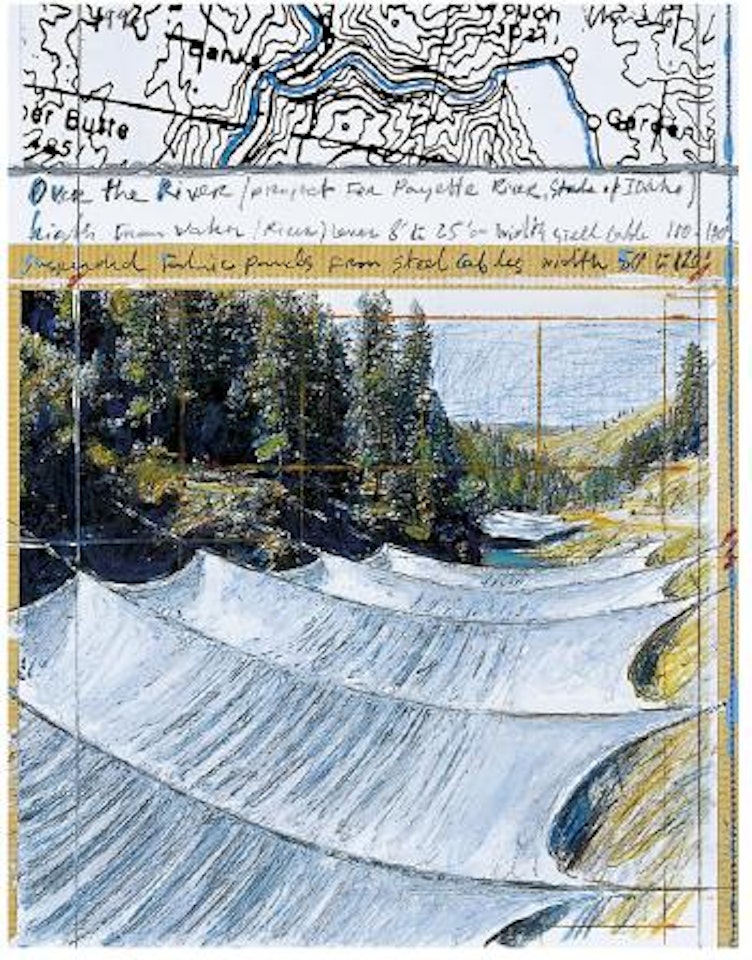 Project for Payette River, state of Idaho by Christo