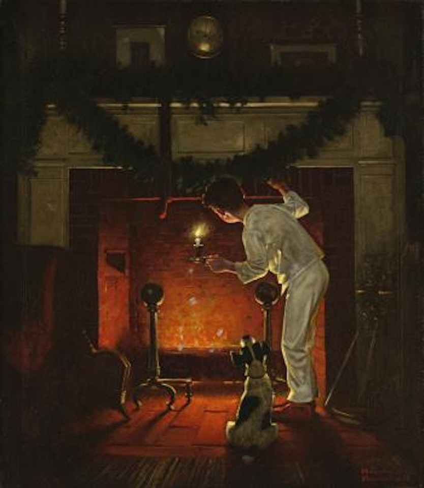 Is He Coming? by Norman Rockwell