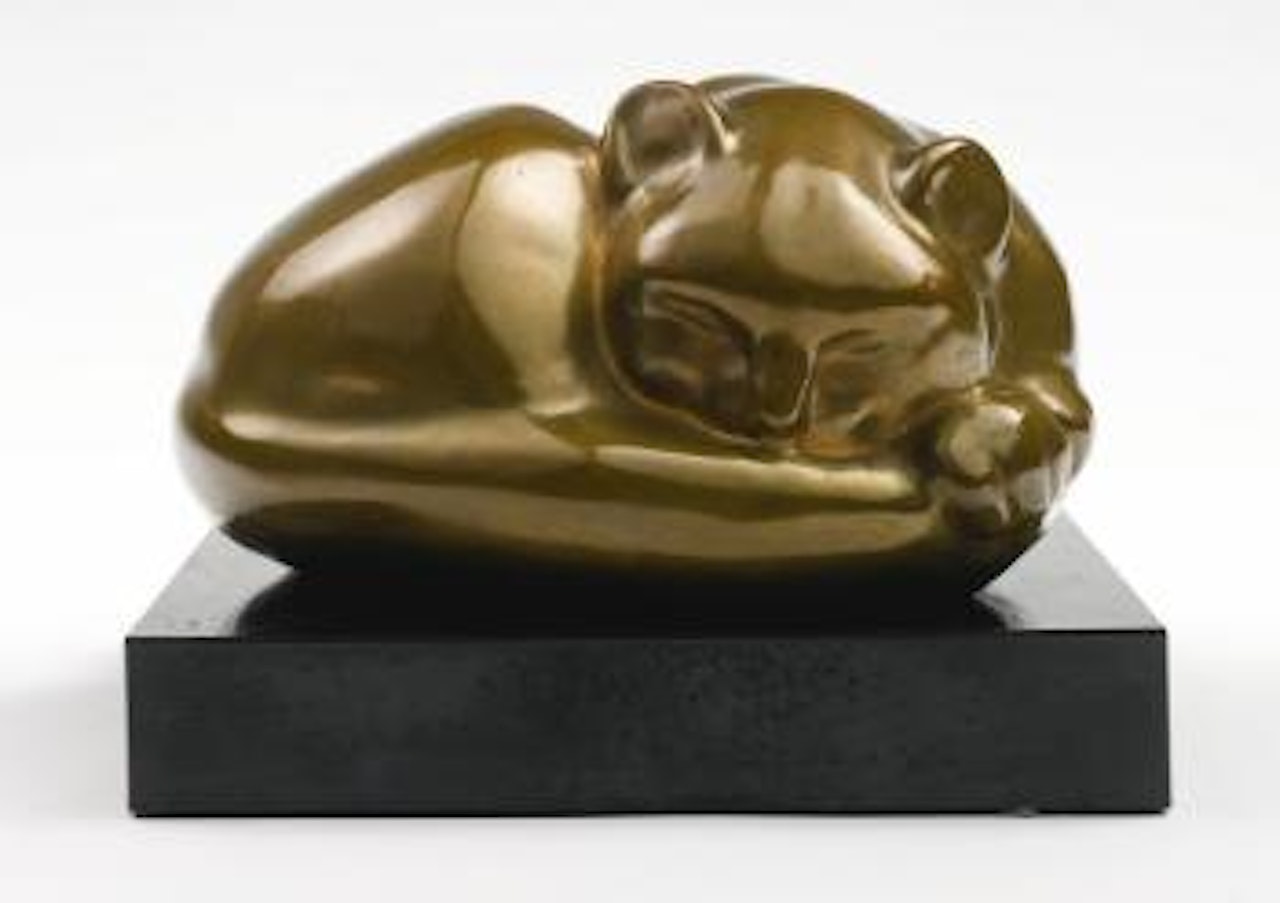 Sleeping Coon Cat by William Zorach