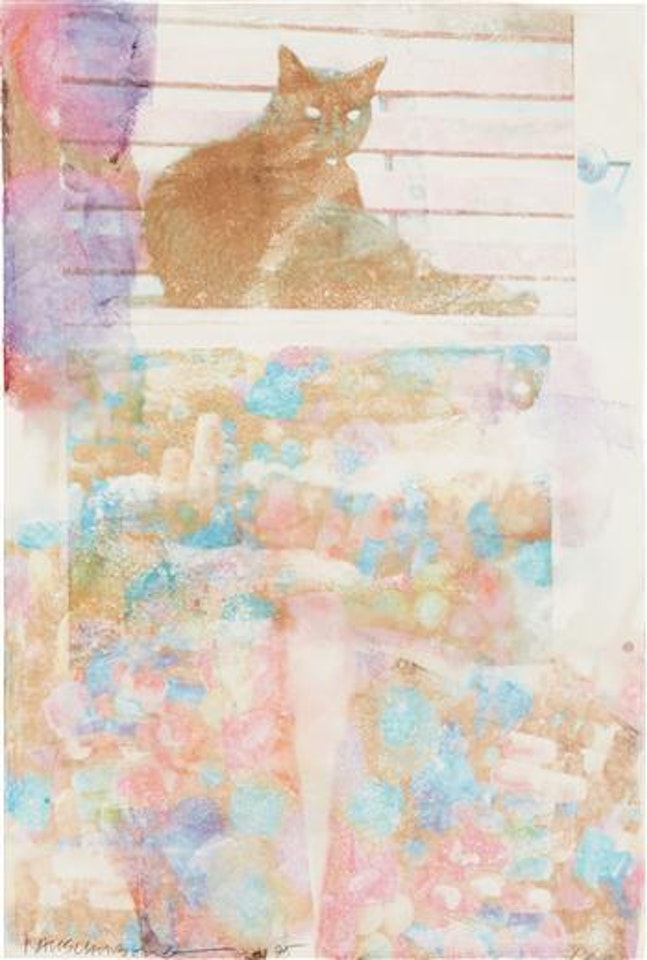 Black Cat by Robert Rauschenberg
