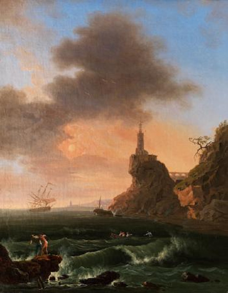 Felsige Küstenlandschaft by Carlo Bonavia