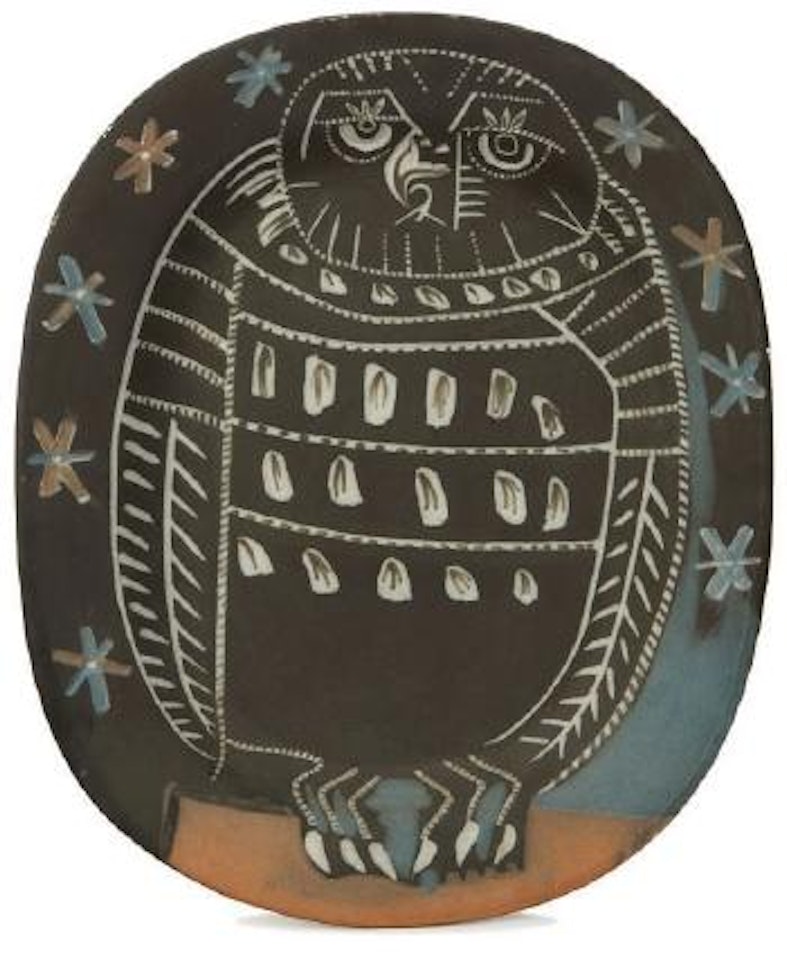 Mat Owl Platter by Pablo Picasso