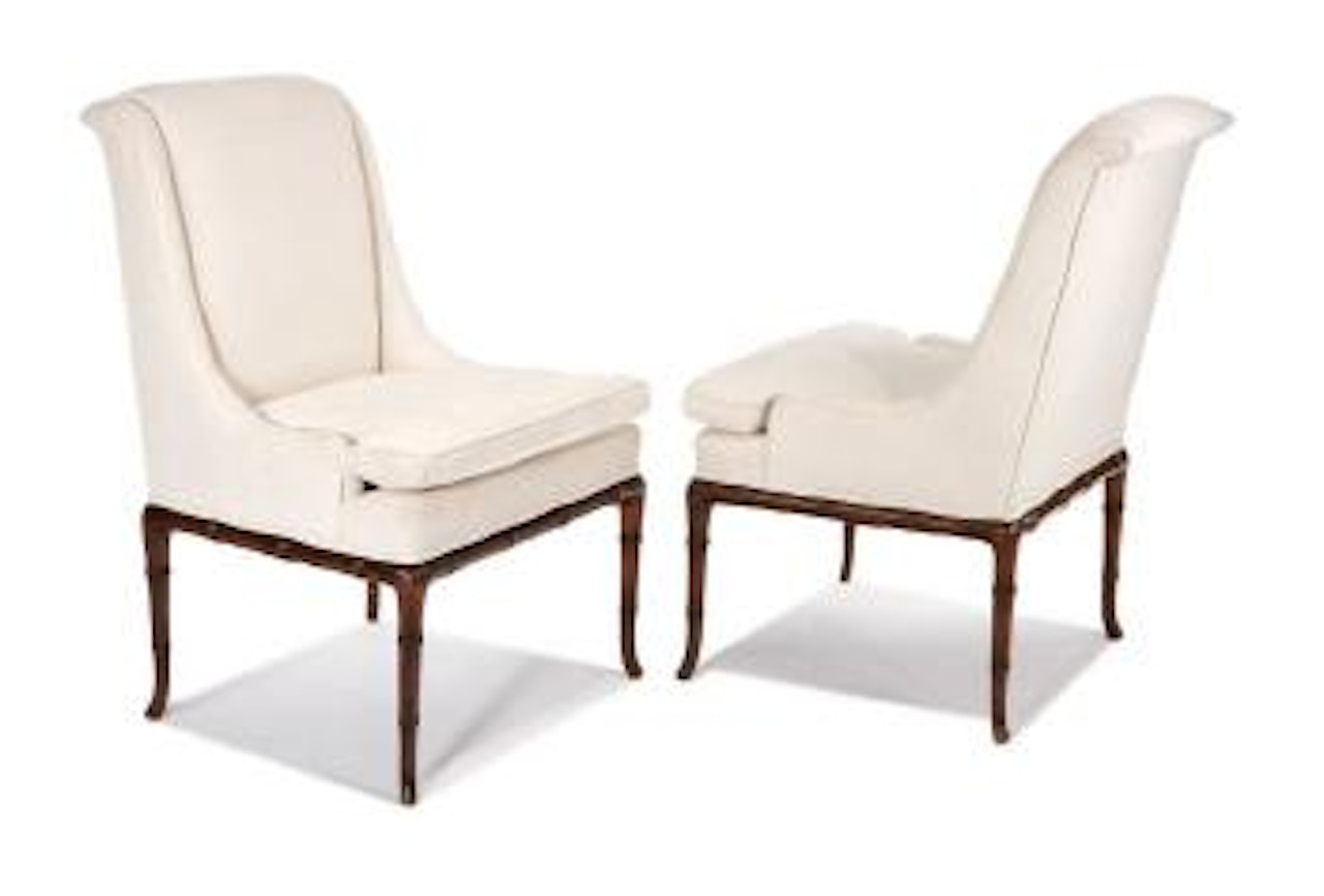 Pair of high back chairs by Terence Harold Robsjohn-Gibbings