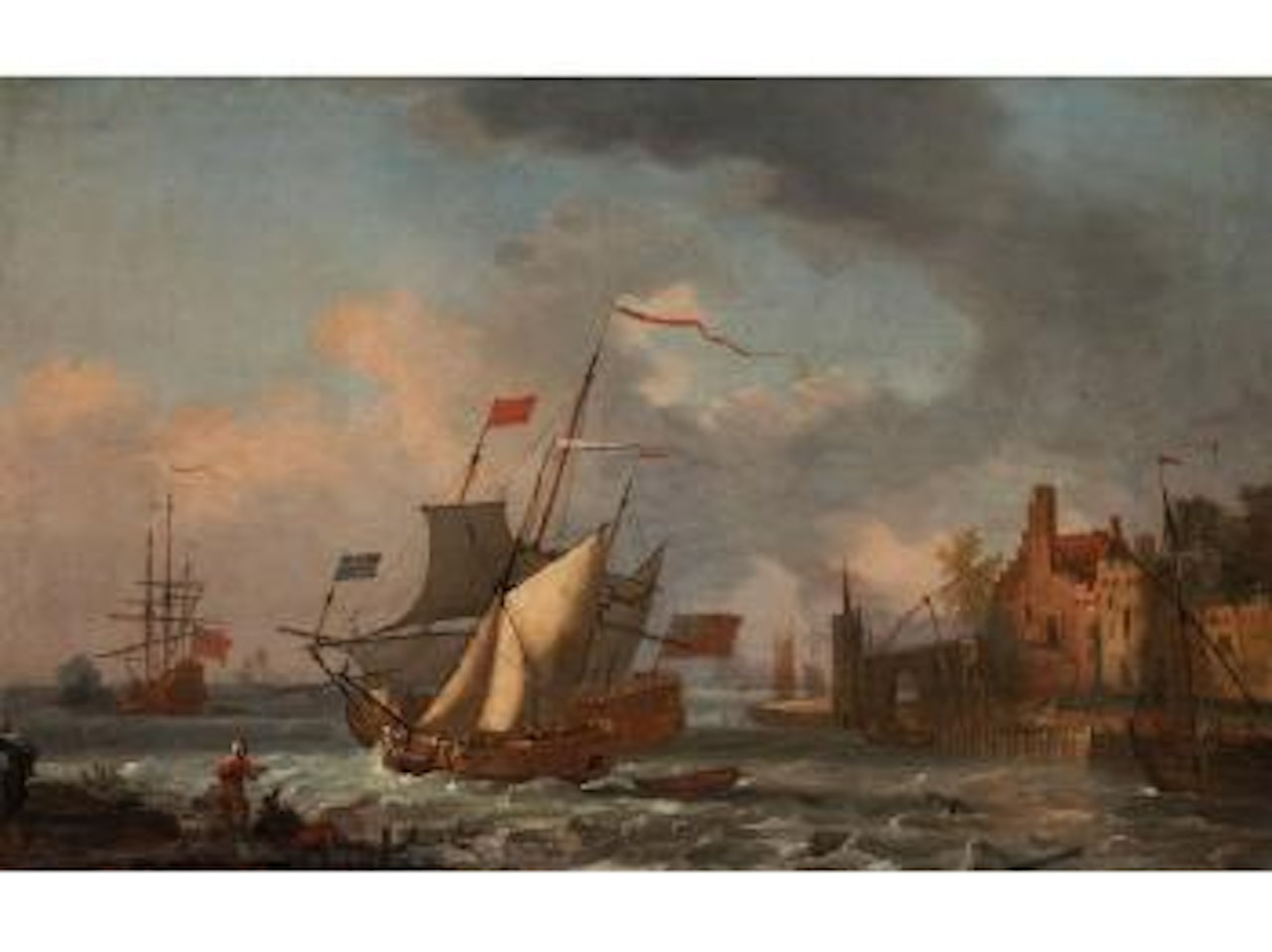 Marinestück by Abraham Storck