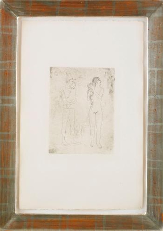 La Toilette de la Mère - Suite des Saltimbanques (pl.13) by Pablo Picasso