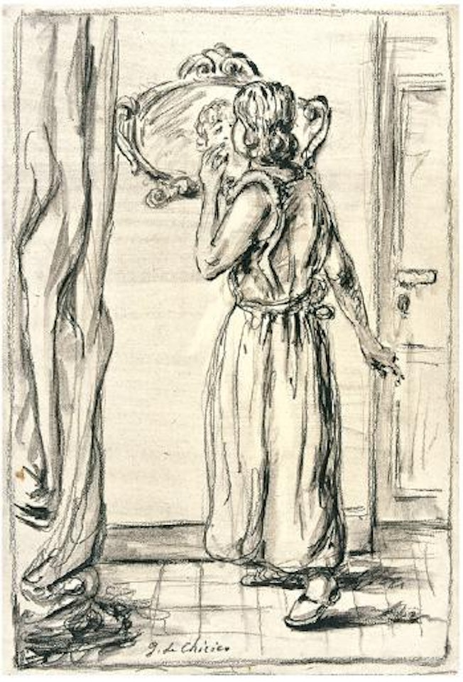 Donna allo specchio by Giorgio de Chirico