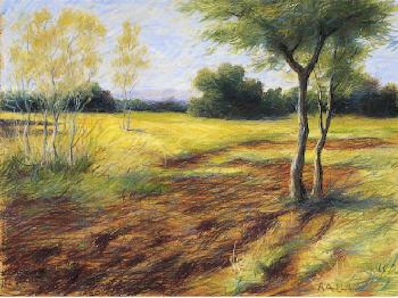 Villa Borghese dal balcone - la strada by Giacomo Balla