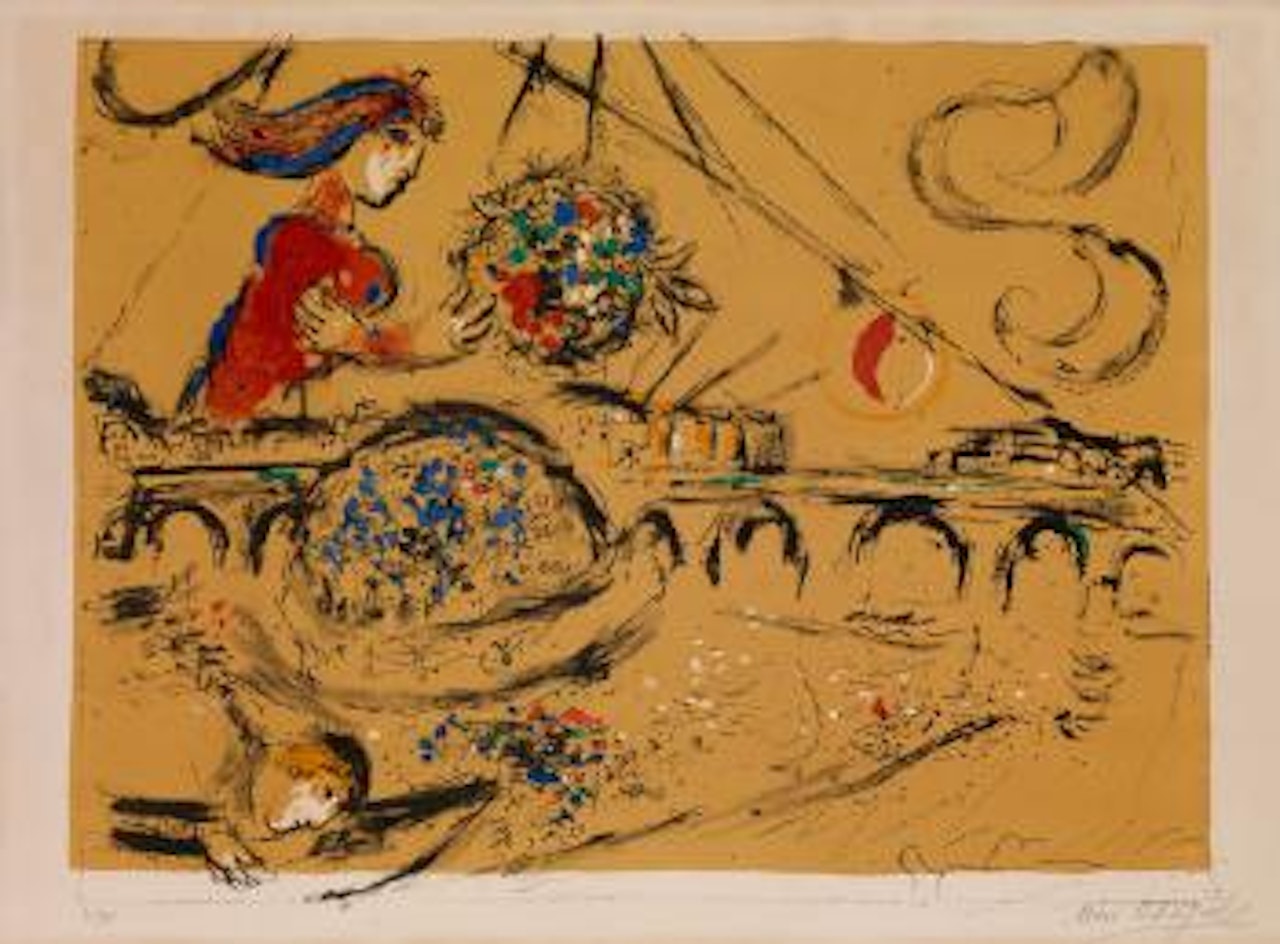 Ile Saint-Louis by Marc Chagall