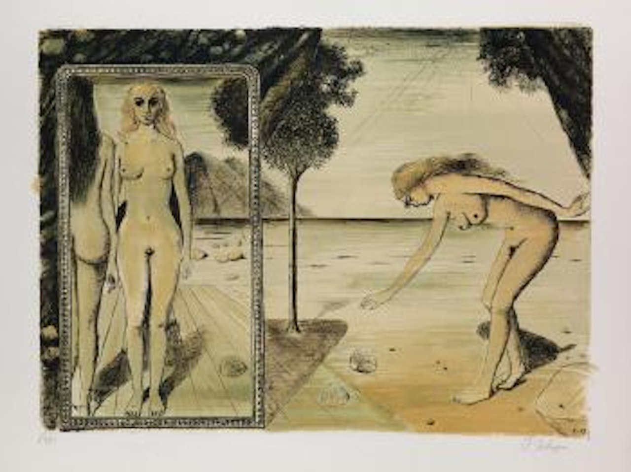 La Plage by Paul Delvaux