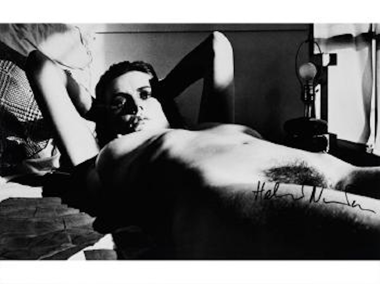 Hotel Room, Place de la Republique by Helmut Newton