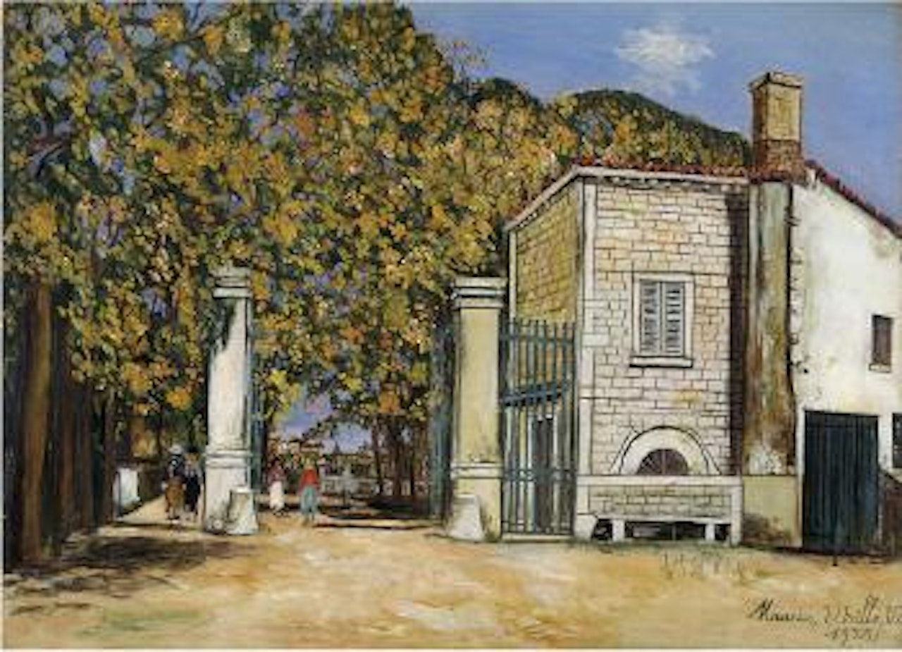 Le Chateau de Saint - Léger à Brouilly (Rhône) by Maurice Utrillo