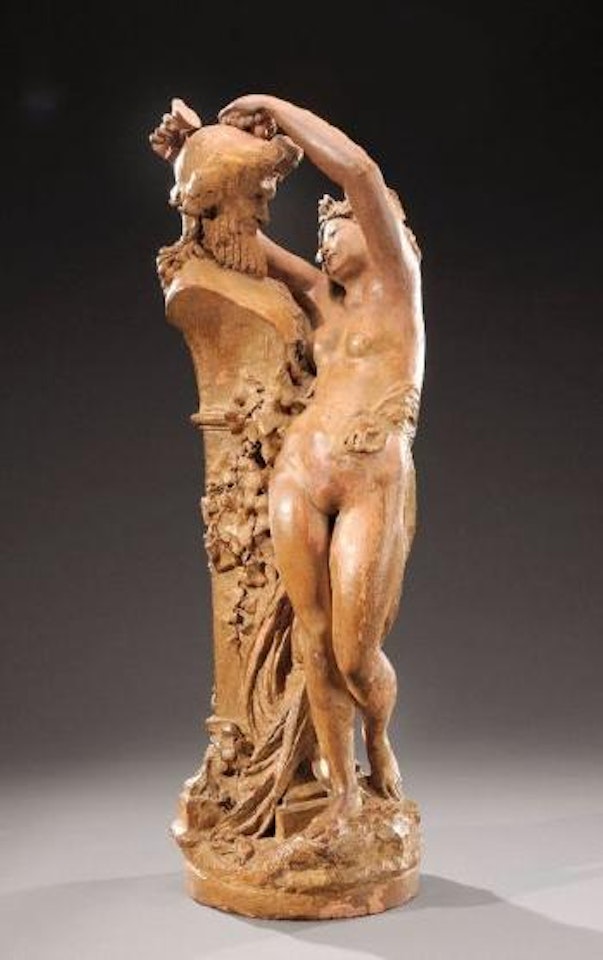 Bacchante ornant un terme de Bacchus by Albert-Ernest Carrier-Belleuse