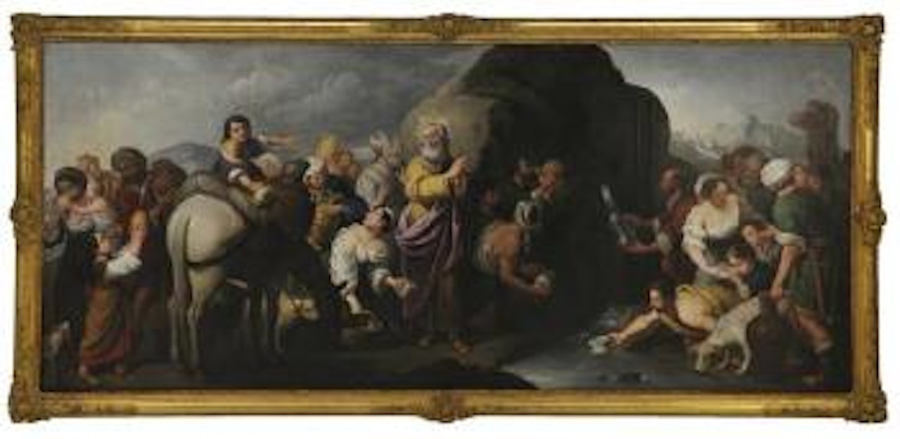 Moses Striking Water from the Rocks by Bartolomé Esteban Murillo