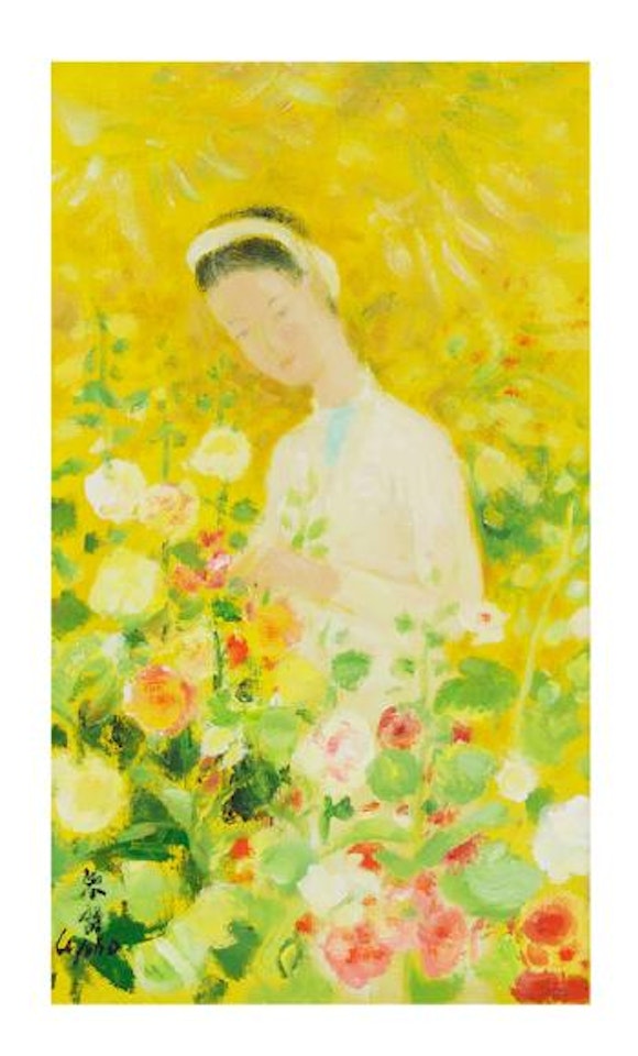 La Femme aux Roses Tremieres by Le Pho