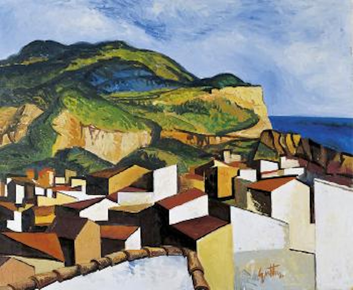 Paesaggio: Tetti a Palermo by Renato Guttuso
