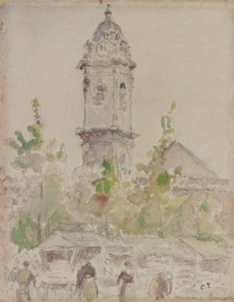 Marché by Camille Pissarro