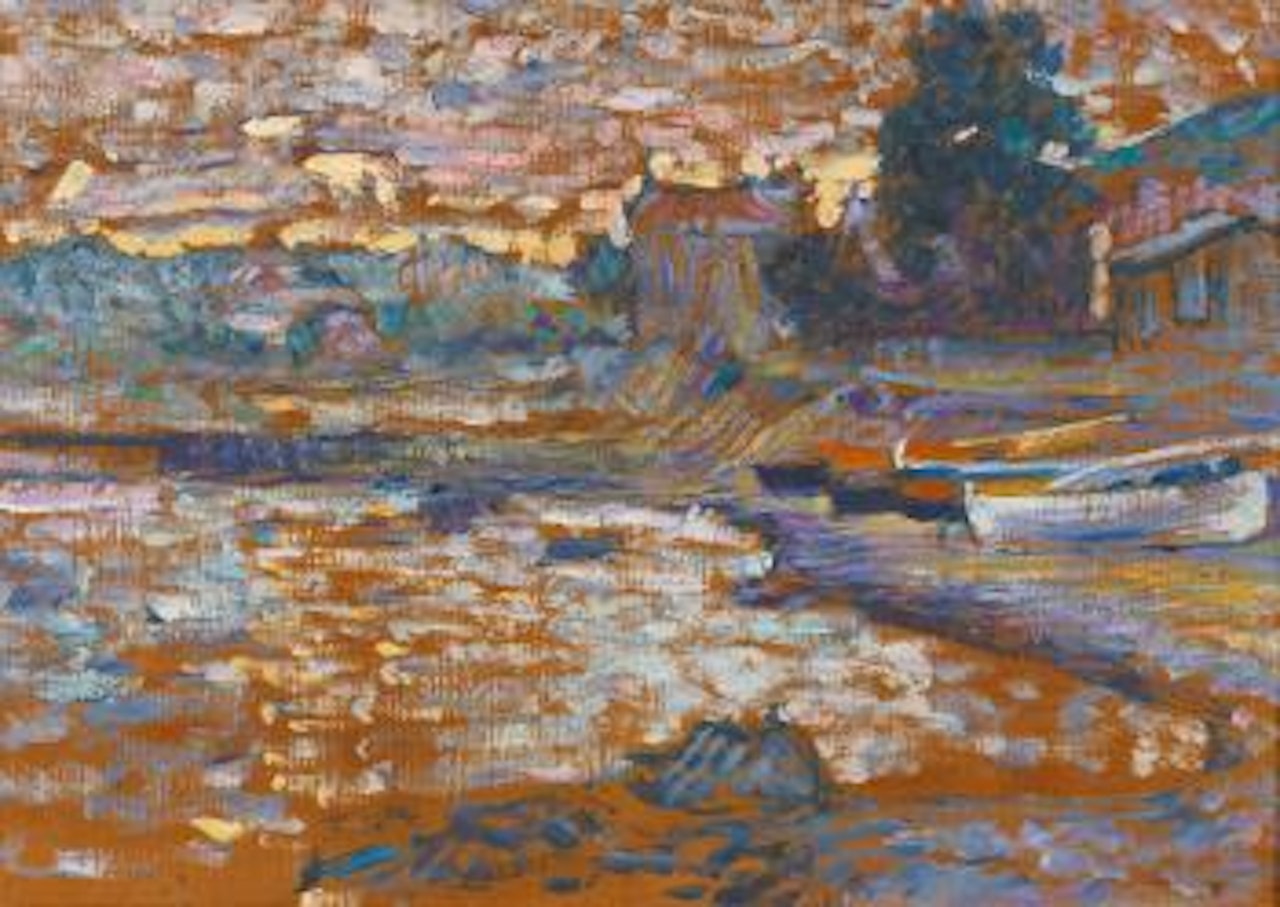 Bateaux Échoués Au Lavandou by Henri Edmond Cross