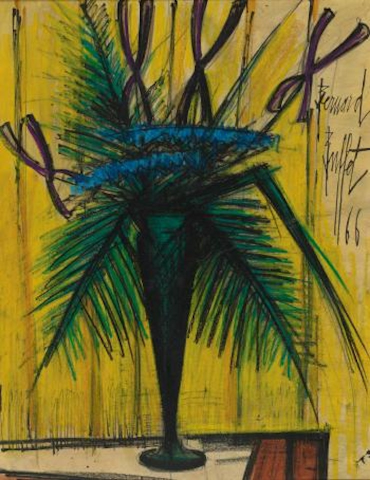 Bouquet De Fleurs, Vase Vert by Bernard Buffet