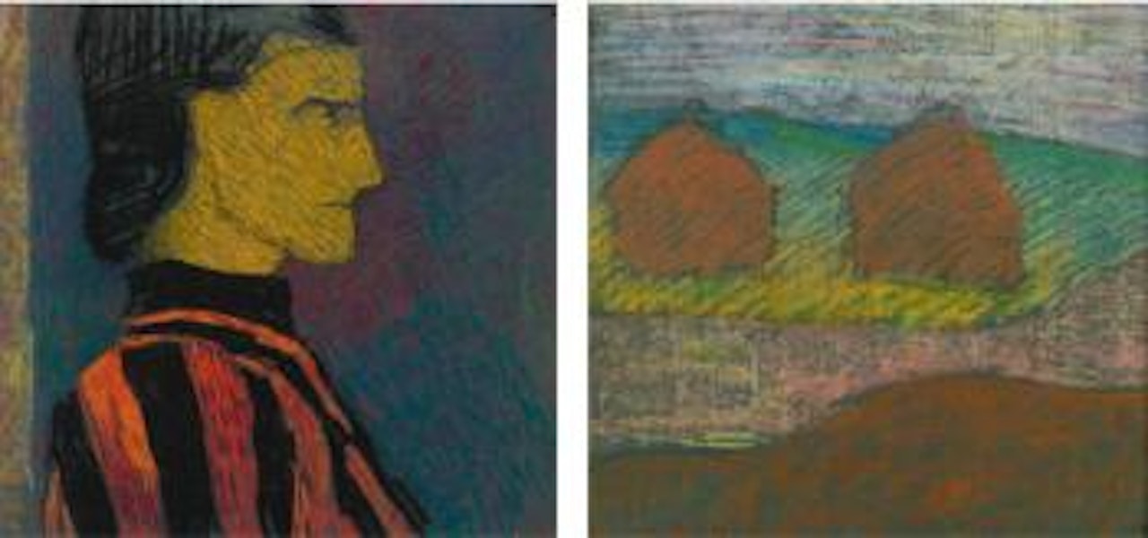 Meules And Buste D'homme En Costume: A Double-sided Drawing by Édouard Vuillard