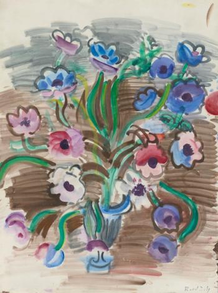 Vase D'anémones by Raoul Dufy