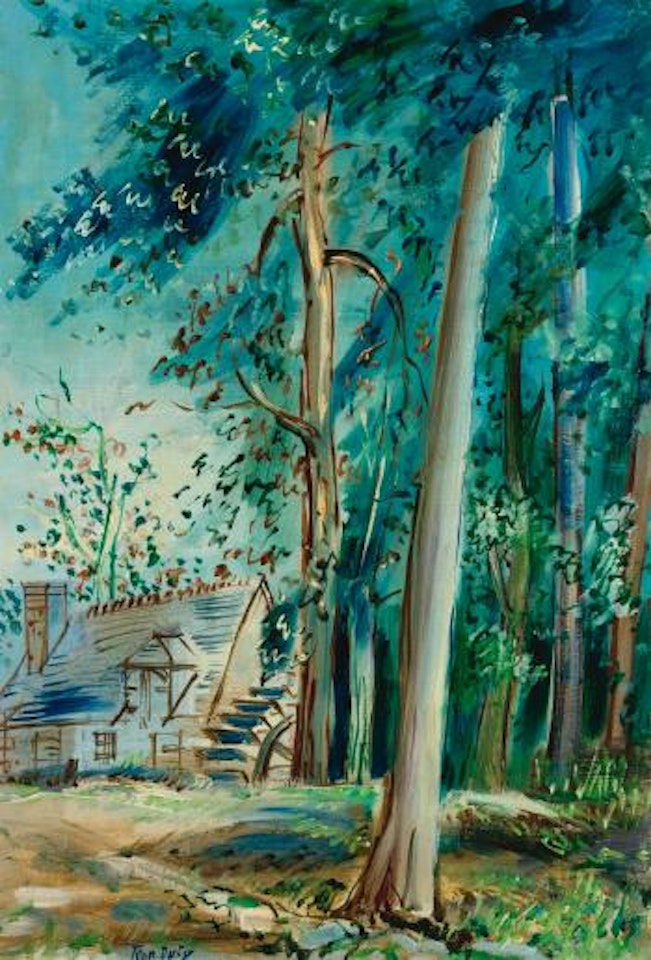 Le Moulin à Aubes D'etourneau (Commune De Martizay, Indre) by Jean Dufy