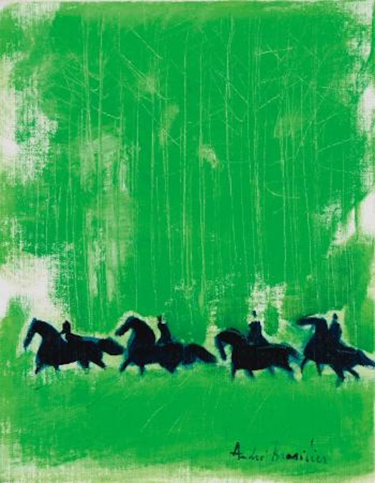 Cavaliers Dans La Forêt by André Brasilier