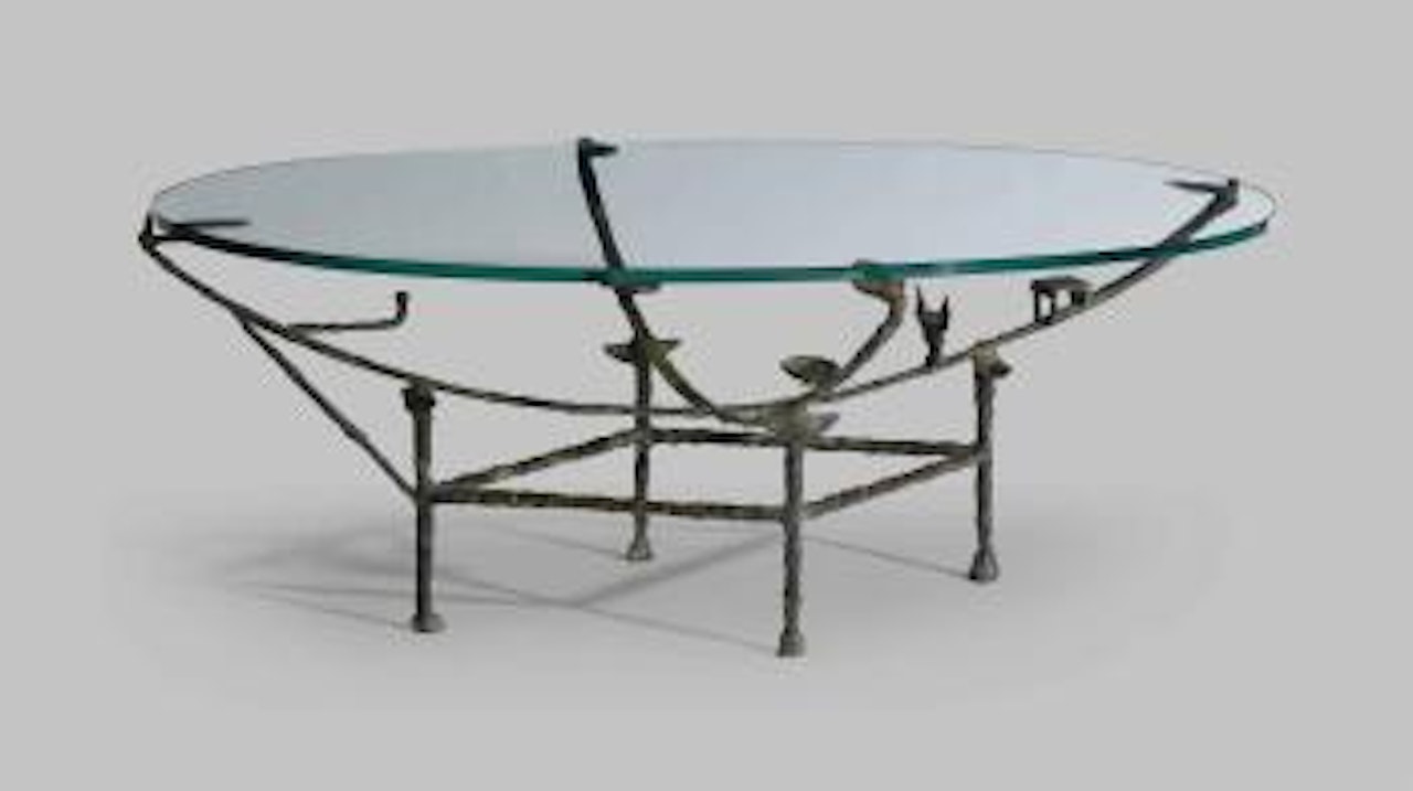 Table Carcasse Basse Avec Chauve-souris by Diego Giacometti