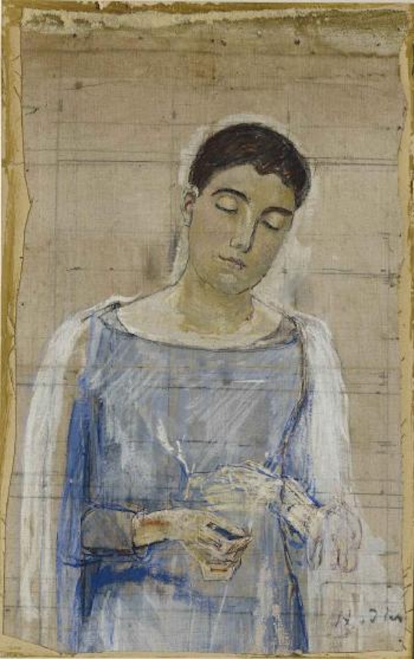 Figurenstudie zu 'Der Auserwählte' by Ferdinand Hodler